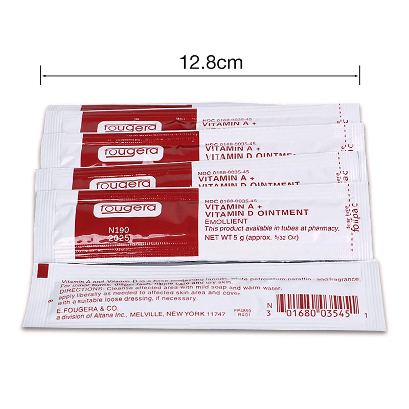 NEW 50/100PCS Set Vitamin A and D Anti Scar Repair Gel Tattoo Lips Eyebrow Care Ointment PMU Micro Blade Tattoo Aftercare Repair Cream for Body Art Women Men Skin Care Accessories Cosmetic Supplies