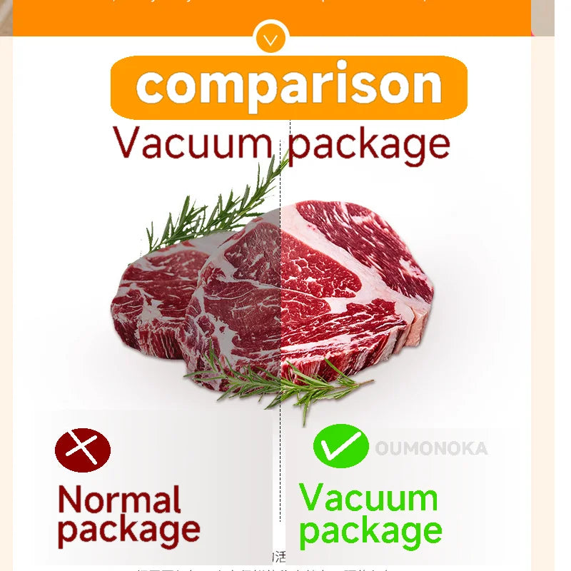 NEW Set Vacuum Sealing Machine Sealer + Bags for Kitchen Food Vacuum for Products  Home Appliance Cuisine Packaging Plastic Bag Sealant Kitchen Accessories