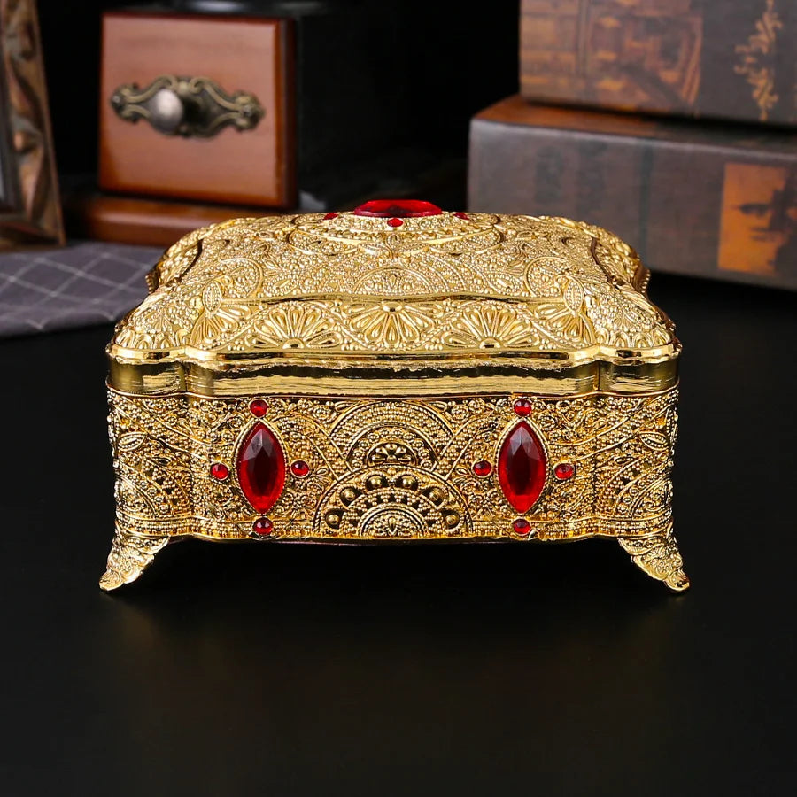 NEW Arrivals 9 Colors/Patterns European Jewelry Box, Necklace, Earrings, Rings Cosmetics Storage, Desktop Decorative Ornaments, Suitable for Wedding Birthday Wife Girlfriend Valentine's Day Gifts.