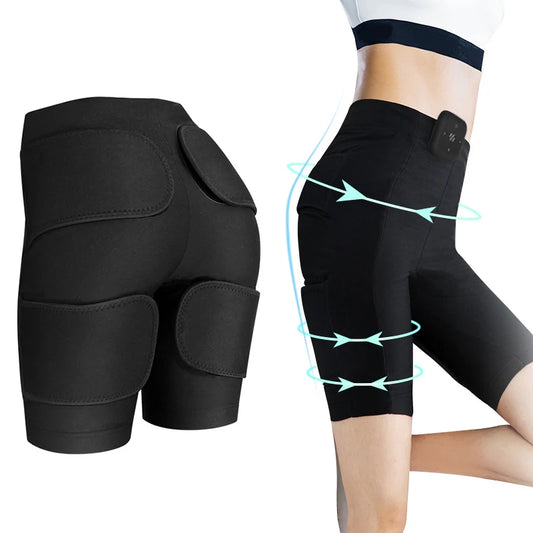 NEW Arrivals EMS 220V Pants High Waist Shorts Yoga Pants with EMS Muscle Stimulator Buttock Ultimate  Shaper Women Slimming Leggings