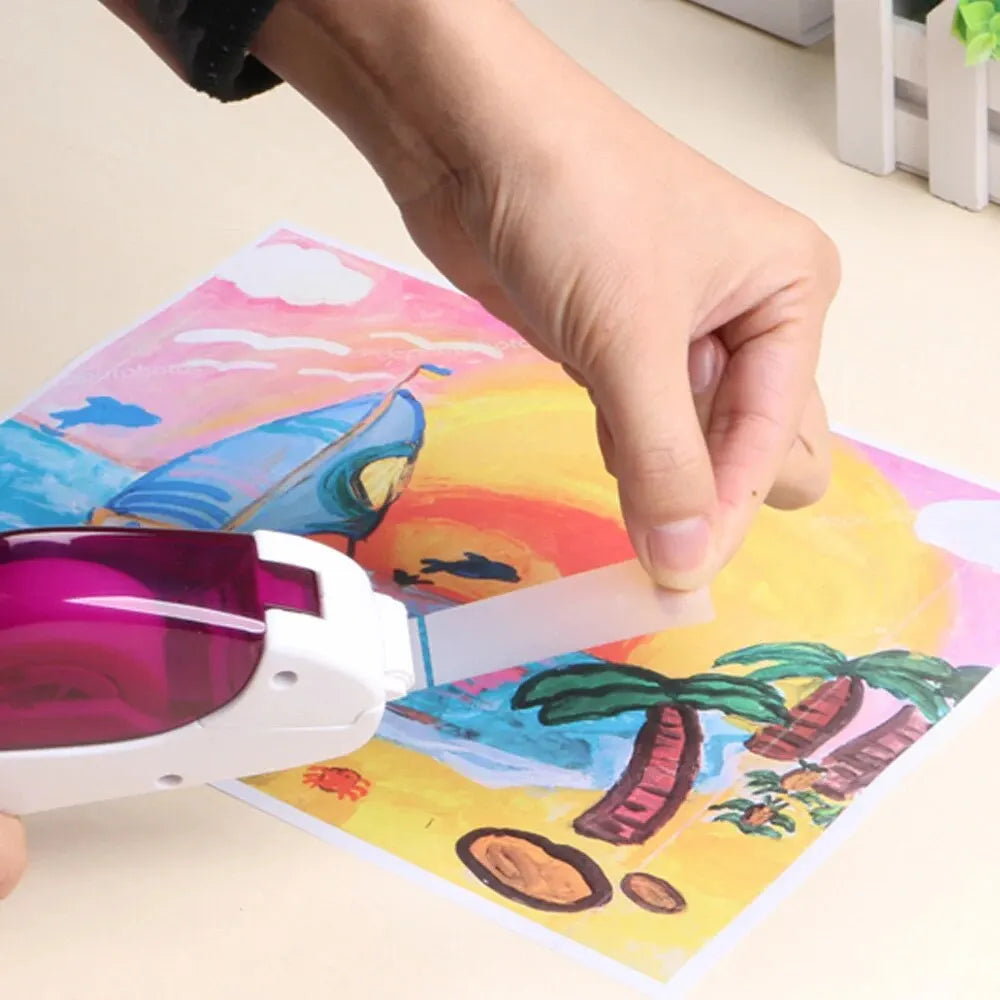 Intelligent Transparent Tape Cutter Portable Stationery Hand Held Tape Holder Study, Office Supplies