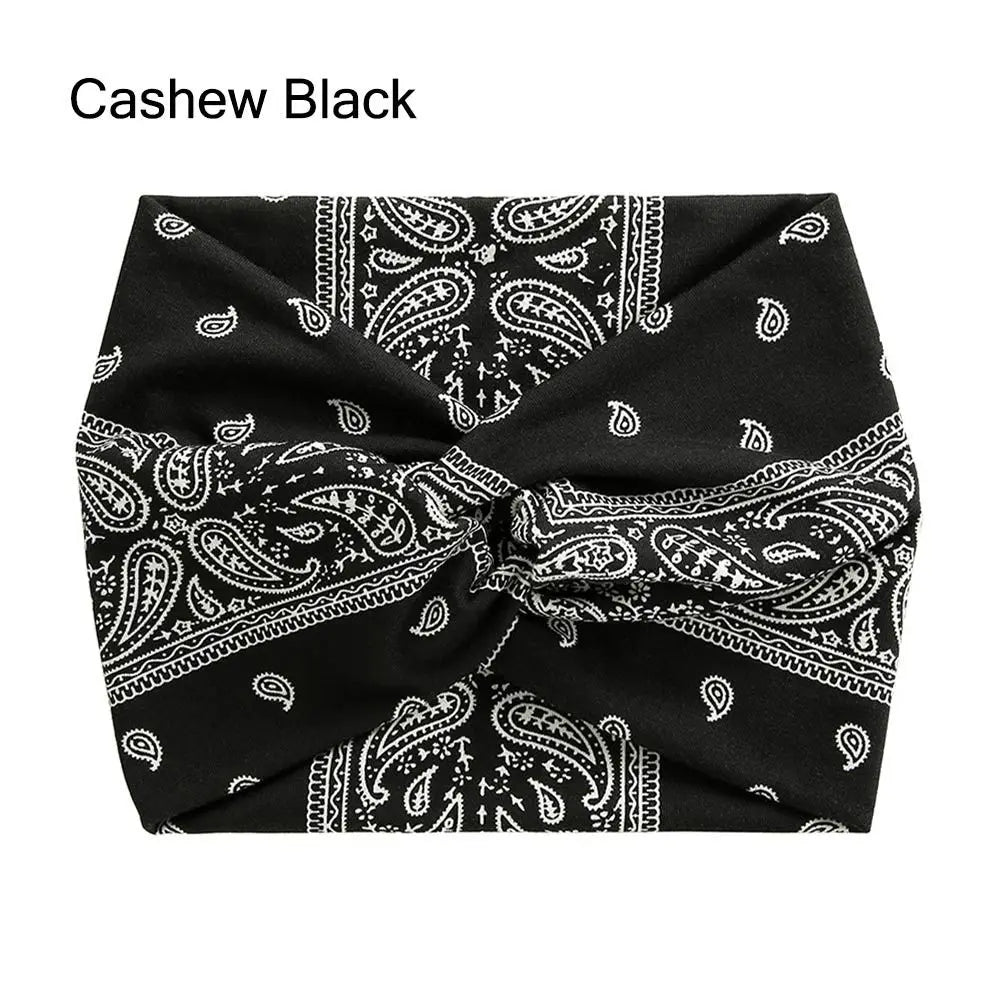 NEW Arrivals 29 Colors/Patterns Sports Bohemian Wide Cotton Stretch Headbands Women Headwrap Yoga Hair Bands Headwear Bandana Twisted Wide Headbands Hair Accessories