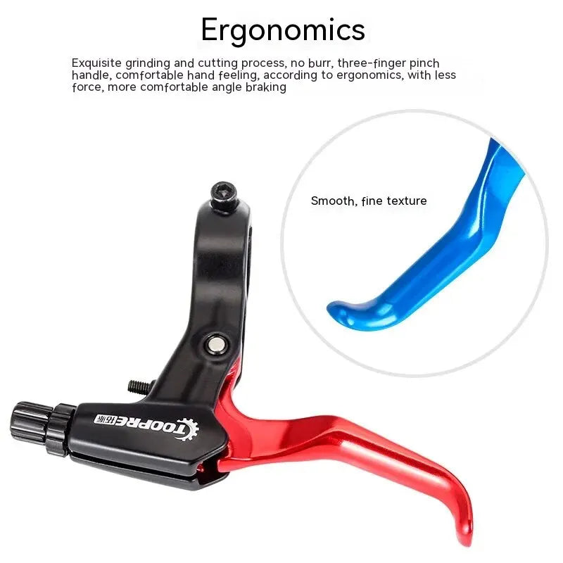 1 Pair Super Iight Aluminum Alloy Mountain Bike Brake Lever With Bell V-Brake Bicycle Parts Bicycle Accessories