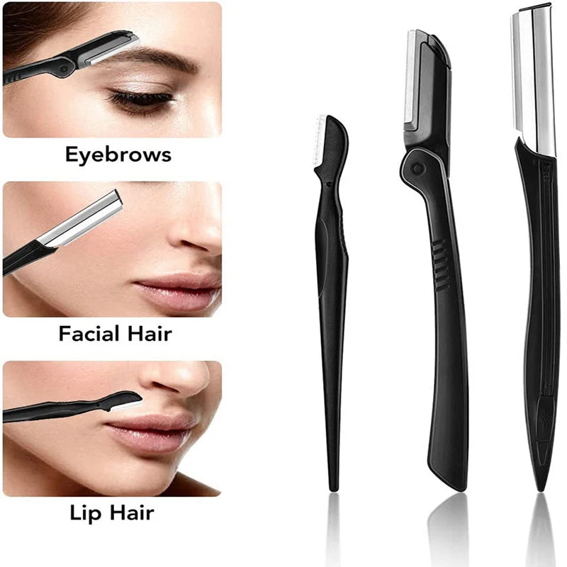 3-11PCS Eyebrow Trimmer Set Scissors Tweezers Eyebrow Razor Scraping Eyebrow Comb Razor Eyebrow Clip Makeup Tools Sets