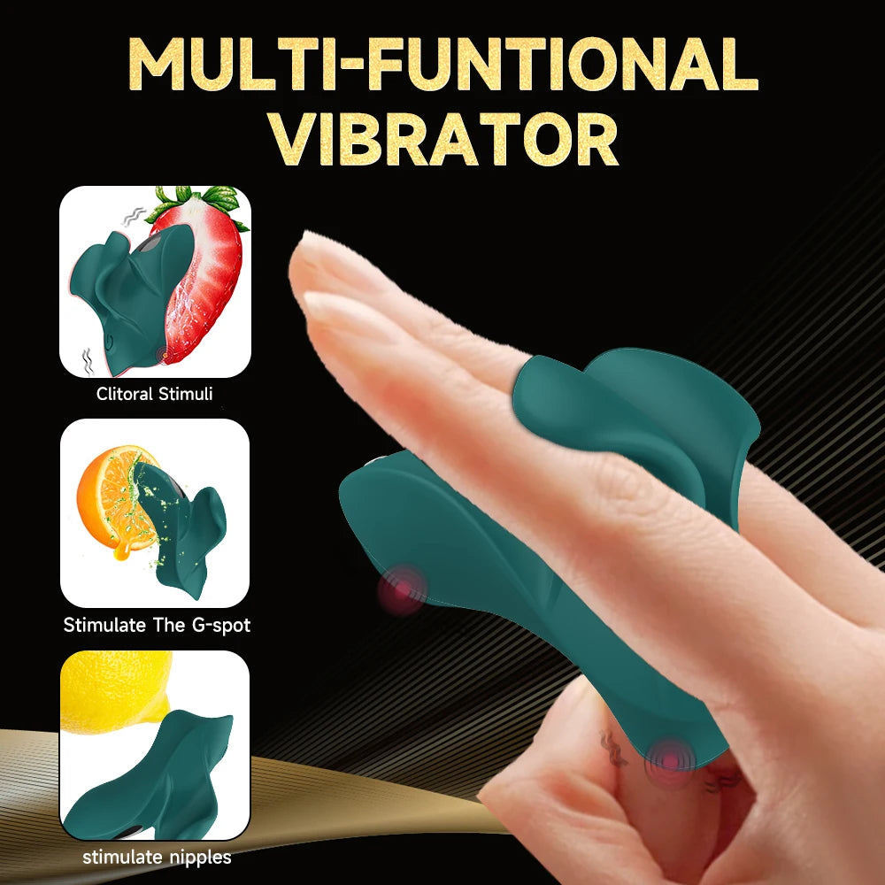 Powerful Finger G Spot Vibrator Female Orgasm Clitoris Massage 9 Modes Stimulator Nipple Sex Toys For Women Adult Product