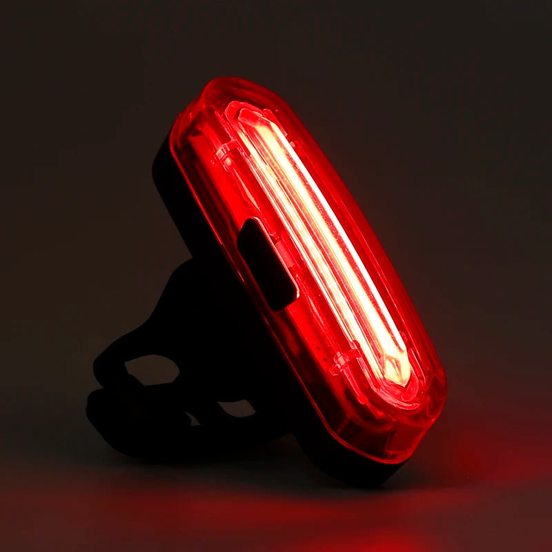 Night Cycling Tail Light Outdoor Highlight USB Charging Single Light Mountain Bike Led Warning Light Tail Bicycle Accessories