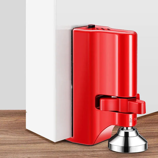 NEW Portable Door Lock Alarm Stopper, High Strength High dB Siren Red Alloy Door Jammer Anti-Pry Anti-Theft Security Device for Apartments/Hotels Home Office Security Supplies