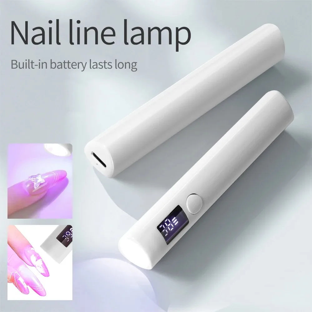 NEW Arrivals Portable Handheld Mini Nail Lamp For Gel Polish Quick Dry Flashlight Pen USB Rechargeable Nail Dryer Machine UV LED Nail Care Accessories Manicure Pedicure Tools