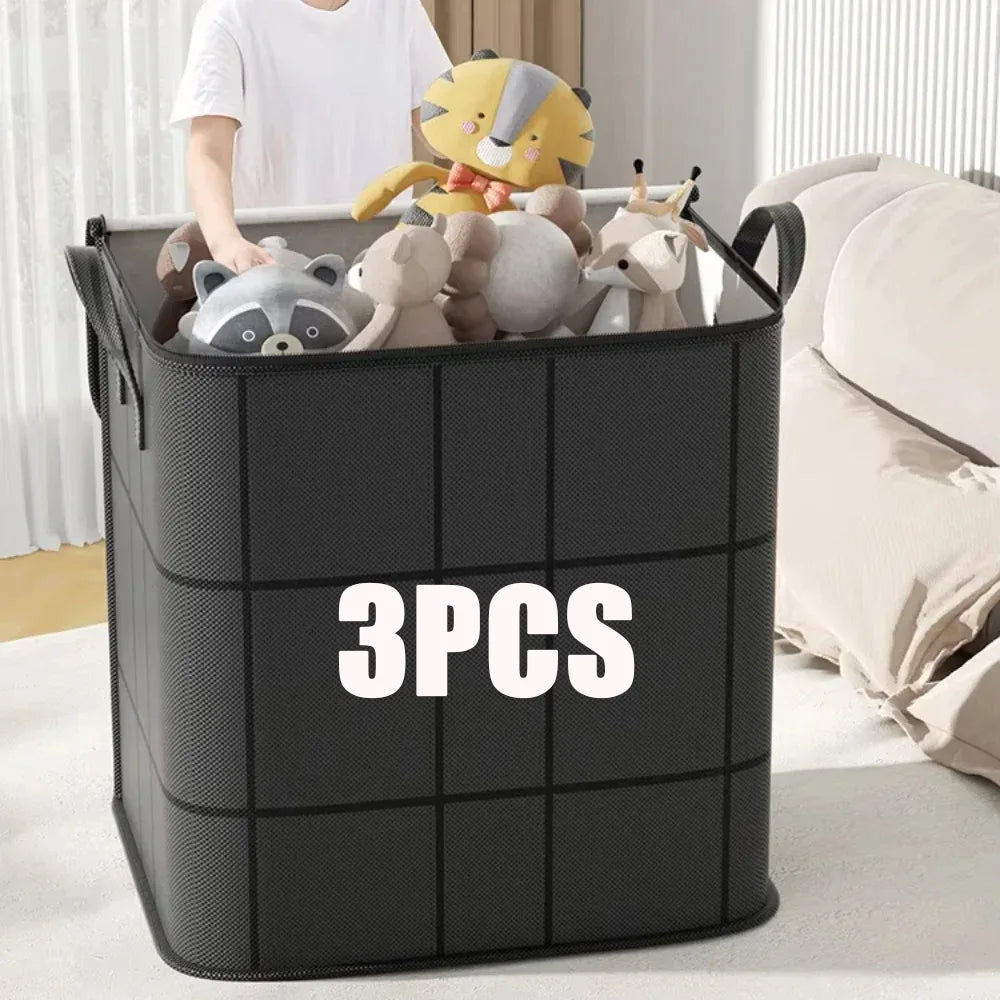 3 PCS Set Travel Moving Packing Bags Thickened Storage Bag Waterproof and Moisture-Proof Packaging Convenient Household Moving Large Capacity Storage Bag Clothing Supplies