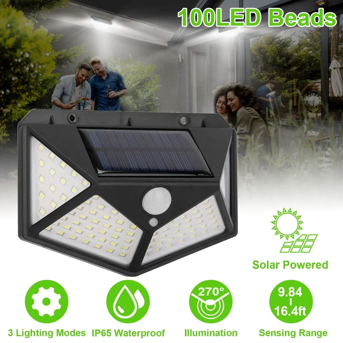 NEW Arrivals Motion Sensor with Lithium Battery Multifunctional Solar Lamp Outdoor Garden Decoration Solar LED Light Waterproof Sunlight Powered Spotlight Home Outdoor Lighting Accessories