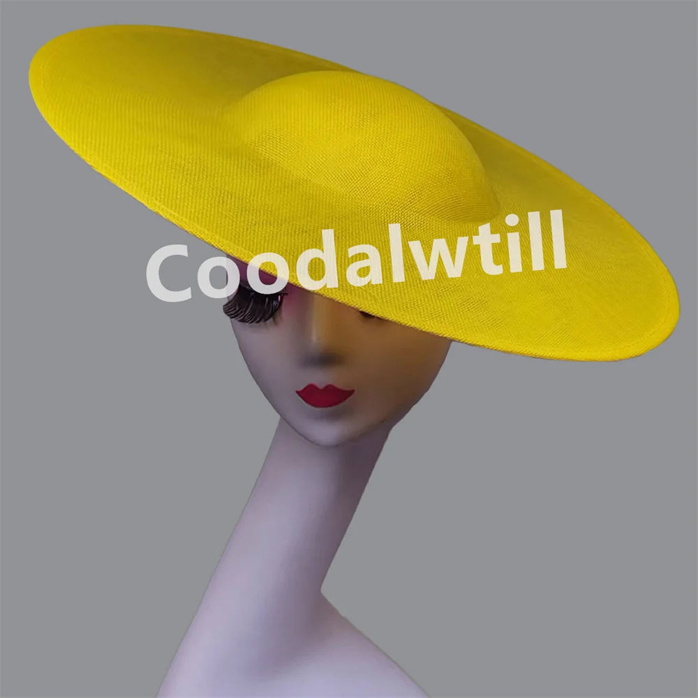 NEW Arrivals 13 Colors Big Fascinator Base 40cm Diameter with Clip Make Wedding Fascinator Hats Women Derby Big Millinery Cap Large Top Hats Ladies Luxury Fashion Apparel Supplies