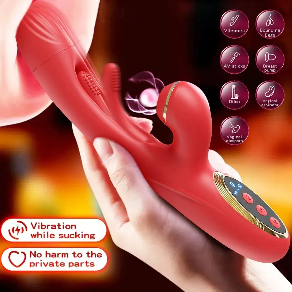 Tapping Flapping Vibrator for Women Clitoris Clit Sucker Stimulator Powerful Sex Toy Woman Female Rabbit Sucking Masturbator