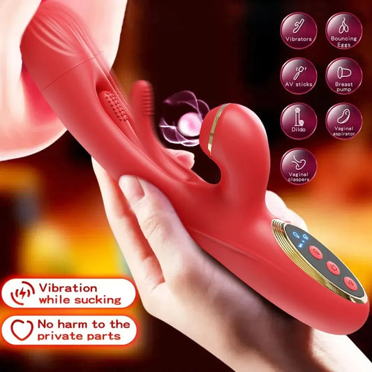 Tapping Flapping Vibrator for Women Clitoris Clit Sucker Stimulator Powerful Sex Toy Woman Female Rabbit Sucking Masturbator