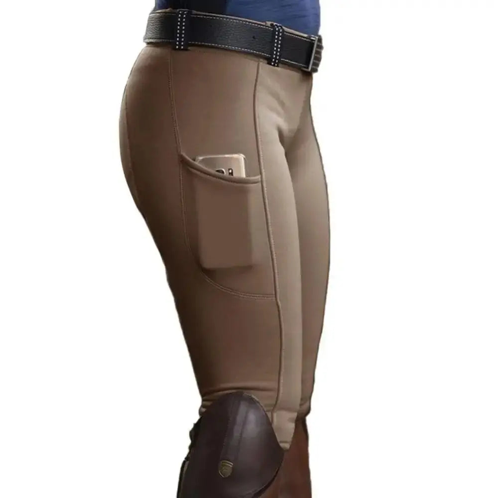 S-3XL Plus Size Clothes Anti-pilling Equestrian Pants Hip Lift Elastic Horse Racing Trousers Skinny Slim Equestrian Breeches Women Men Sports Apparel Accessories