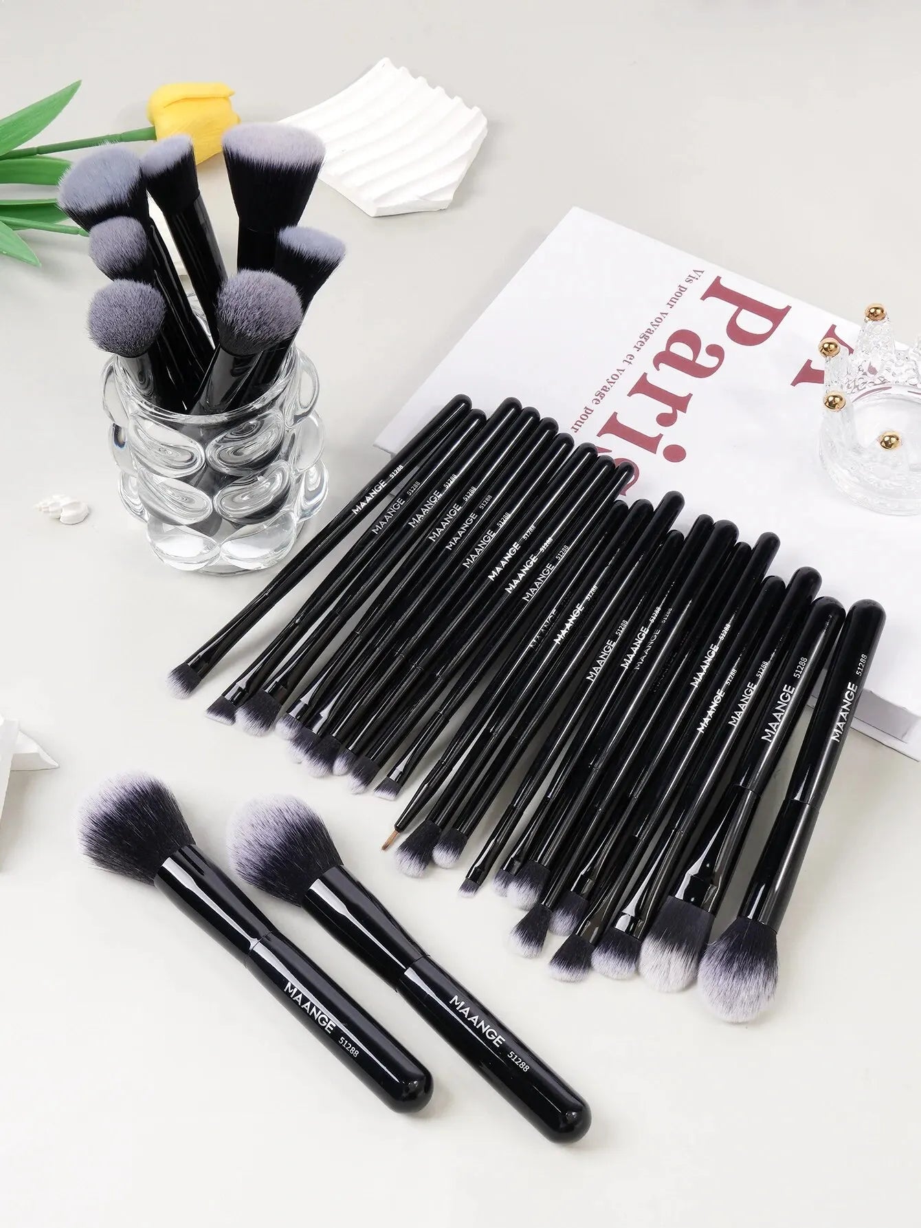 30PCS Makeup Brush Set Professional Cosmetic Foundation Concealer Brush Blending Blush Contour Eyeshadow Beauty Tools