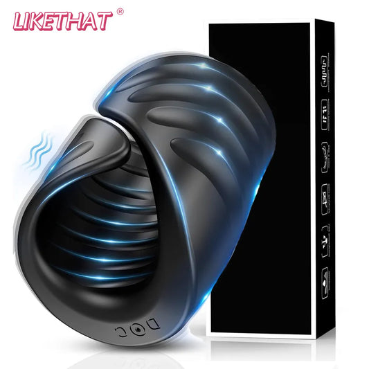 Adult Powerful Penis Vibrator Masturbators For Men Delay Ejaculation Erection Cockring Penis Trainer Sex Toys for Men Sex Machine