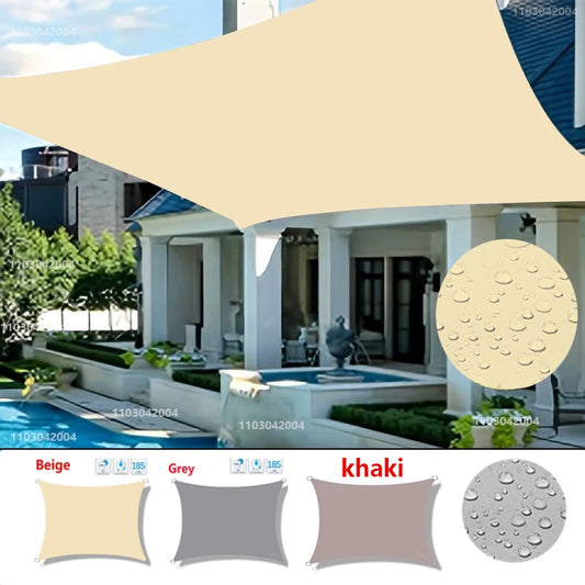 Waterproof Sunshade Protective Cover Canvas Camping Sunshade Cloth Large Outdoor Rain and Snow Shed Garden Terrace