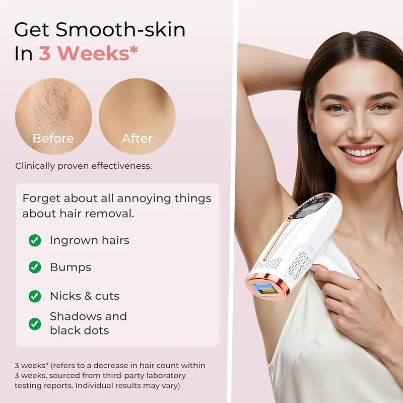 NEW Arrivals Women Permanent Laser Hair Removal Bikini Women's =10 Ice Cooling For Maximum Protection IPL Depilators Shaver Facial Hair Cutting Machine Men's Razor to Remove Hair Trimmer Hair Care Supplies