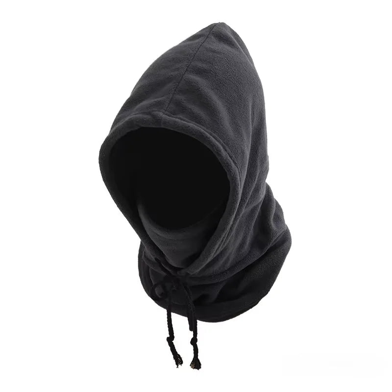 NEW Arrivals Unisex Winter Balaclava Knit Hood - Windproof Mask with Drawstring, Motorcycle Riding Headgear Warm Knitted Cap Outdoor Cold Weather Sports Apparel Accessories