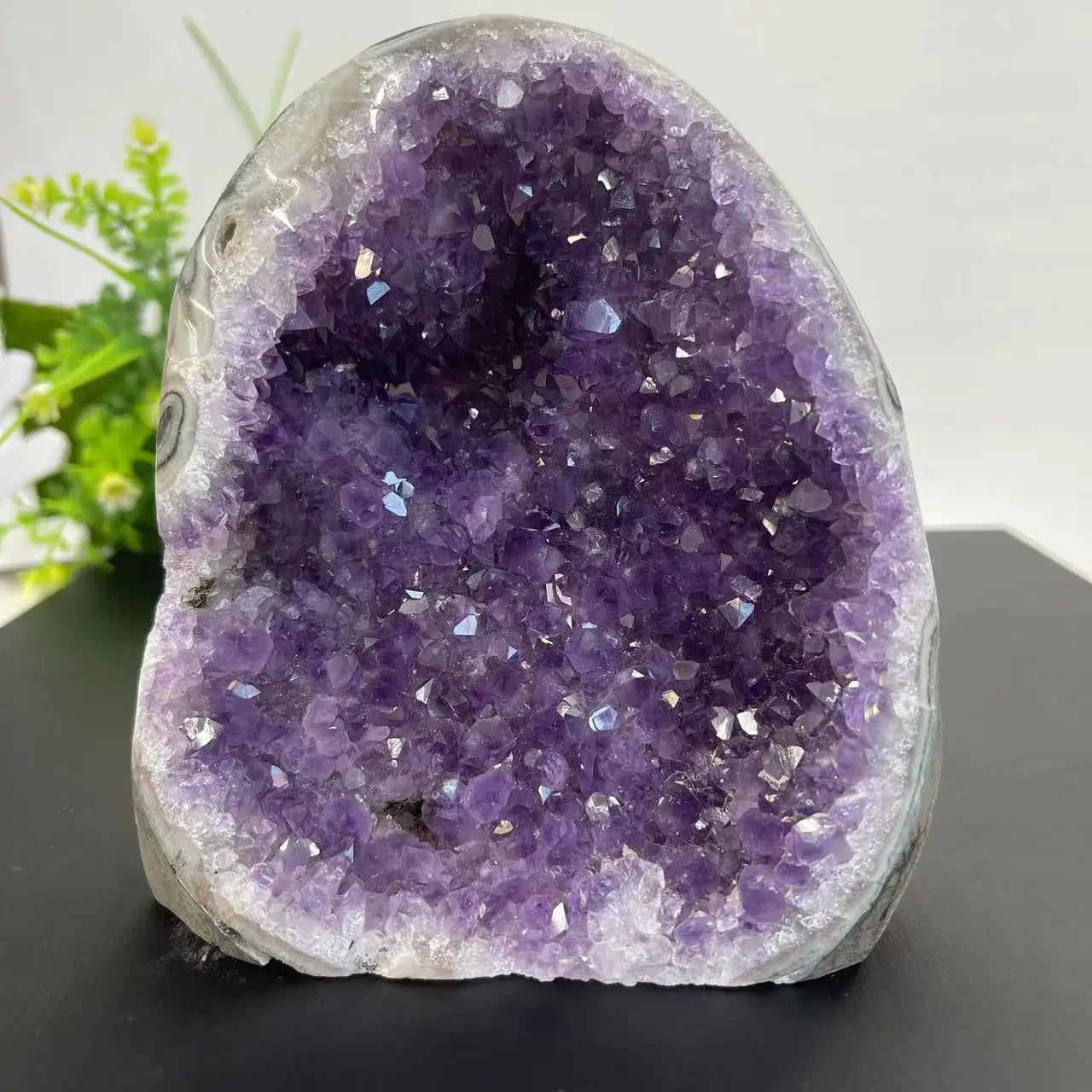 Natural Crystal Cluster Amethyst Stone Geode   Raw Quartz Minerals Real Peru Home Decoration Spiritual Chakra Reiki