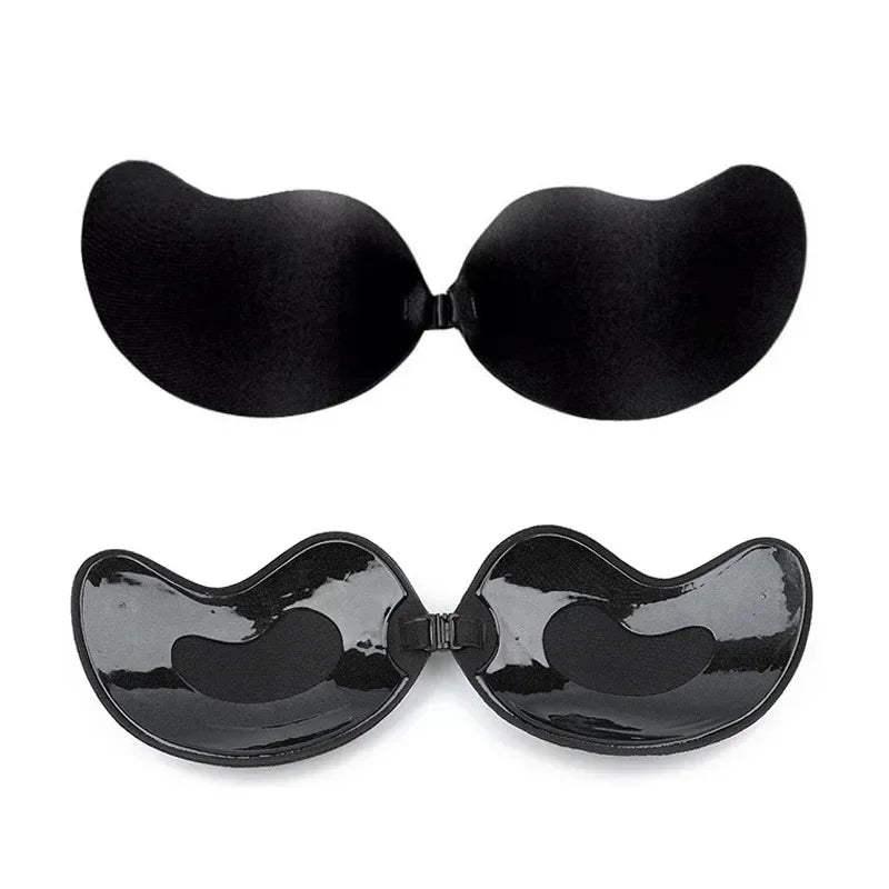 2 PCS Set S-XL  Invisible Strapless Adhesive Stick Bra Strapless Push Up Bras Women Lingerie Seamless Silicone Nipple Covers Underwear Accessory Sets