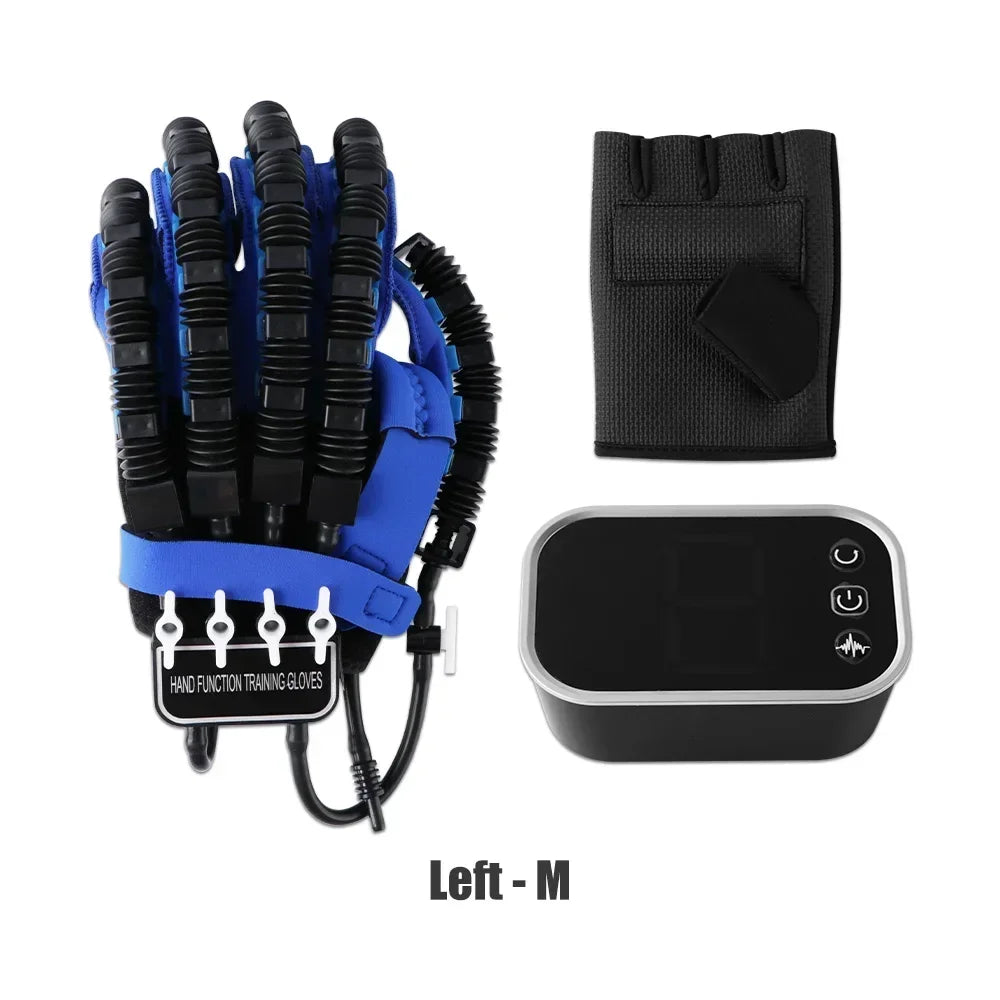 Left & Right 2 PCS Set S-2XL Size Hand Finger Rehabilitation Exerciser Robot Gloves Stroke Hemiplegia Cerebral Infarction Training Equipment Therapy Health Care Supplies