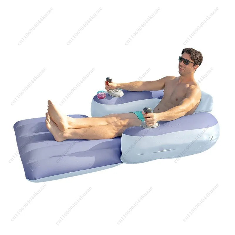 Electric Inflatable Water Seat, Summer Holidays Beach Floating Lounge Chair with Thruster for Adult Swimming & Water Sports