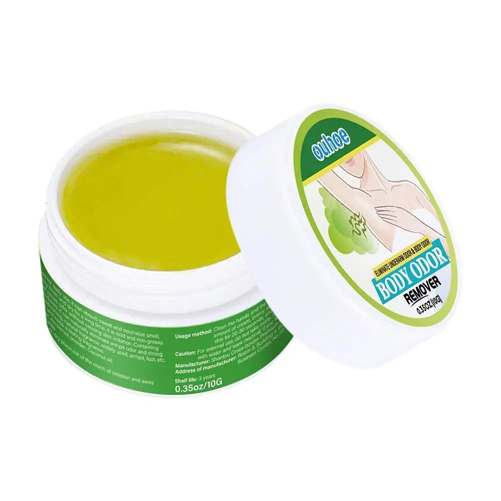 5 PCS Set Armpit Underarm Deodorant Cream Natural Refreshing Extract Plant  Summer Sweat Lasting Fragrance Body Skin Care Treatment 10g Women Men Personal Care Sets
