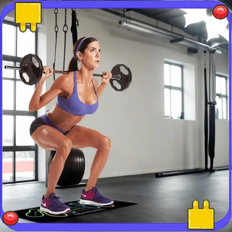 NEW Arrivals 4 PCS Set Dual Color Squat Pad Non-Slip Durable, Home and Gym Use, No Battery Needed, Ideal for Fitness and Exercise, Comfortable and Secure Sports Supplies