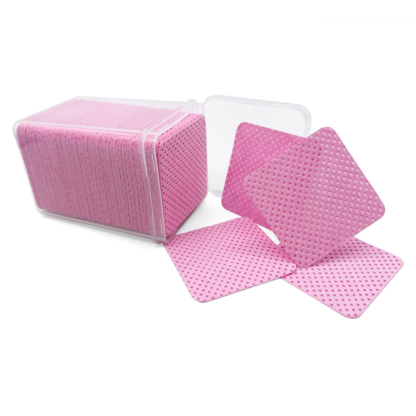 200 PCS/Box Disposable Remover Cotton Pad Wipes Nail Polish Eyelashes Glue Cleaner Lint-Free Paper Pad Cleaning Manicure Supplies Women Makeup Tools