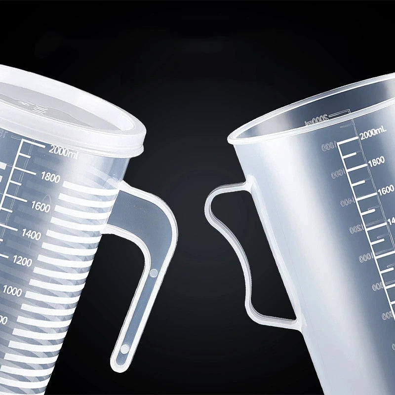 250/500/1000/2000ml Spout Kitchen Lab With Handle Measuring Cup Cooking Liquid Pitcher Jug Pour Durable Spout Kitchen Tools