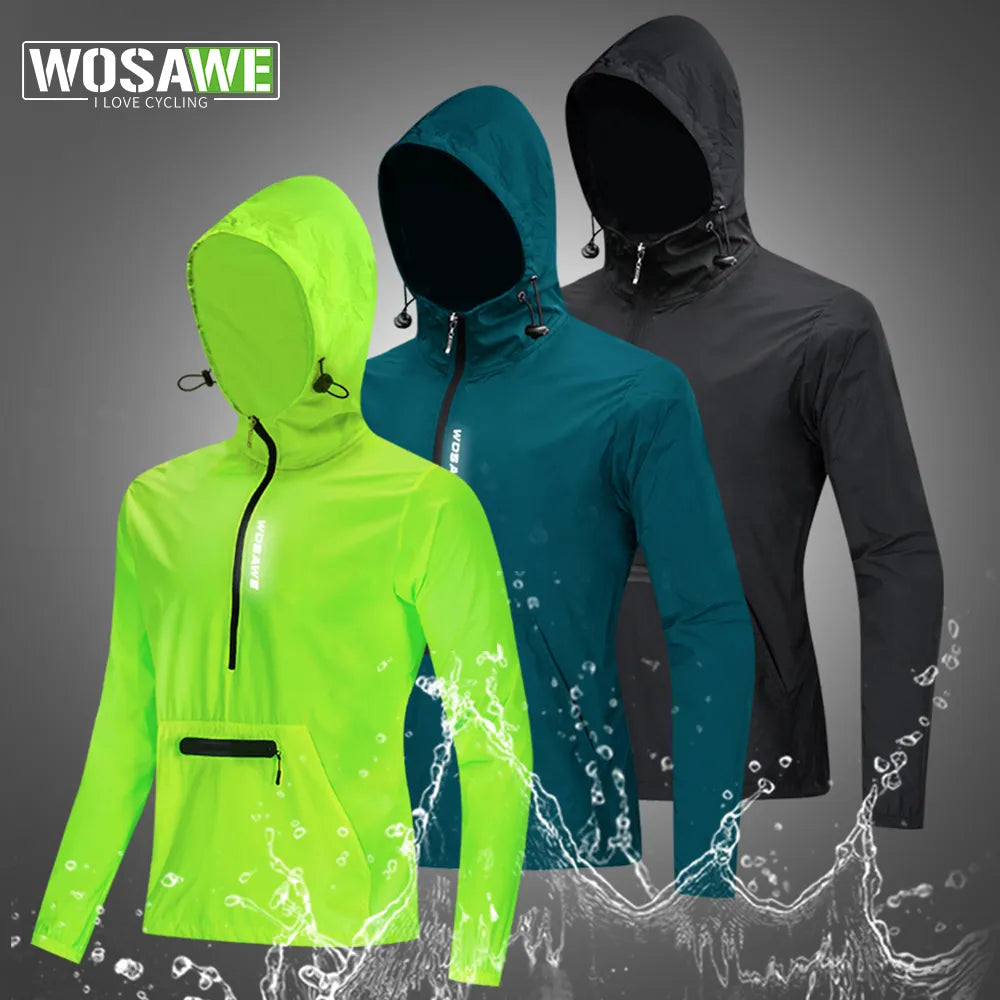 Cycling Windbreaker Gravel Men Hooded Jacket Mountain Bike MTB Road Bike Coat Packable Racing Bicycle Windshield Jackets