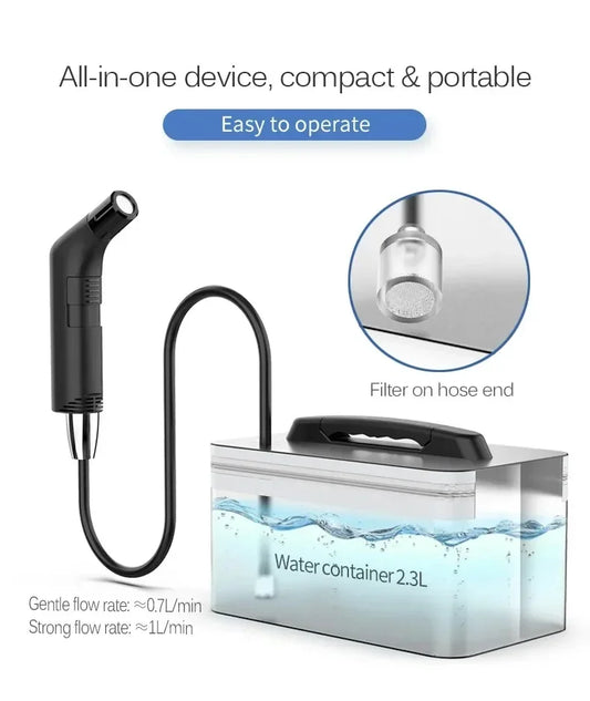 NEW Arrivals Outdoor Travel Camping Beach Portable Electric Sitz Bath for Personal Hygiene Cleaning, Rechargeable with a Shower Sprayer Personal Care Supplies
