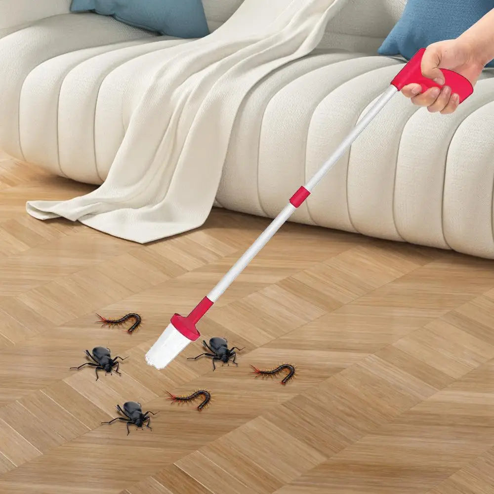 NEW Extra Long Spider Cockroaches Grabber Folding Handheld Fly Catcher Spider Catcher Traps Long Handle Cockroach Grabber For Kitchen  Garden Camping Home Outdoor Cleaning Accessories