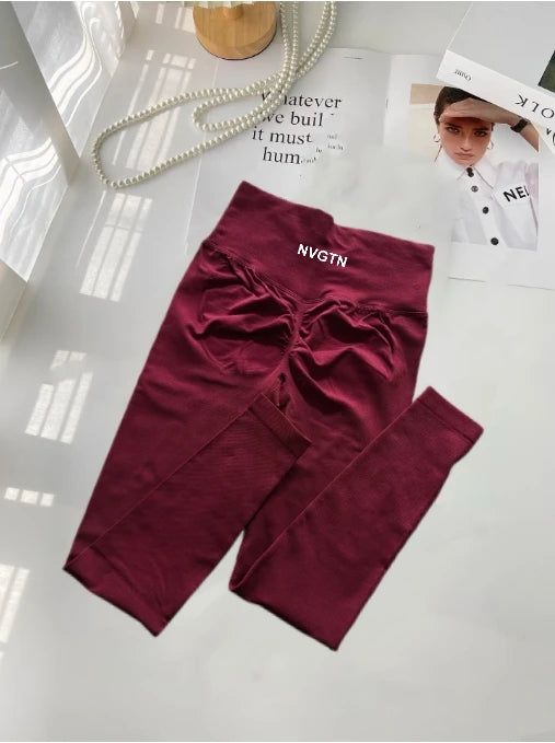 NEW Arrivals S-XL 10 Colors Summer High Quality Breathable High Elastic NVGTN Fitness Sports Fitness Yoga Pilates Cycling Pants Women Sports Clothing Supplies