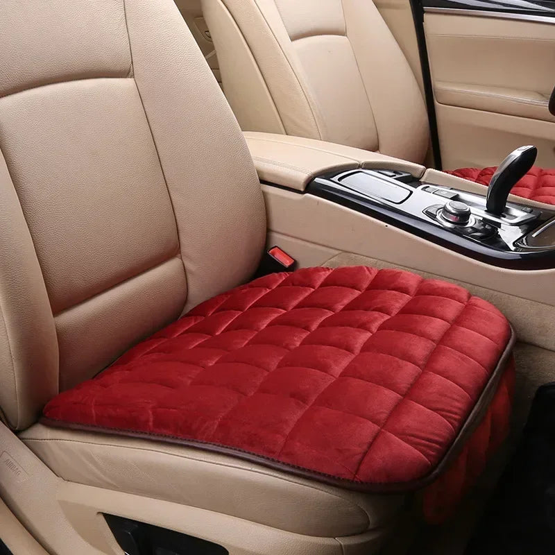 NEW Arrivals 6 Colors Universal Autumn Winter Warm Car Seat Cover Cushion with Case for Mobile Phone Wallet Holder Anti-Slip Front Chair Seat Breathable Pad Car Seat Protector Seat Covers for Cars