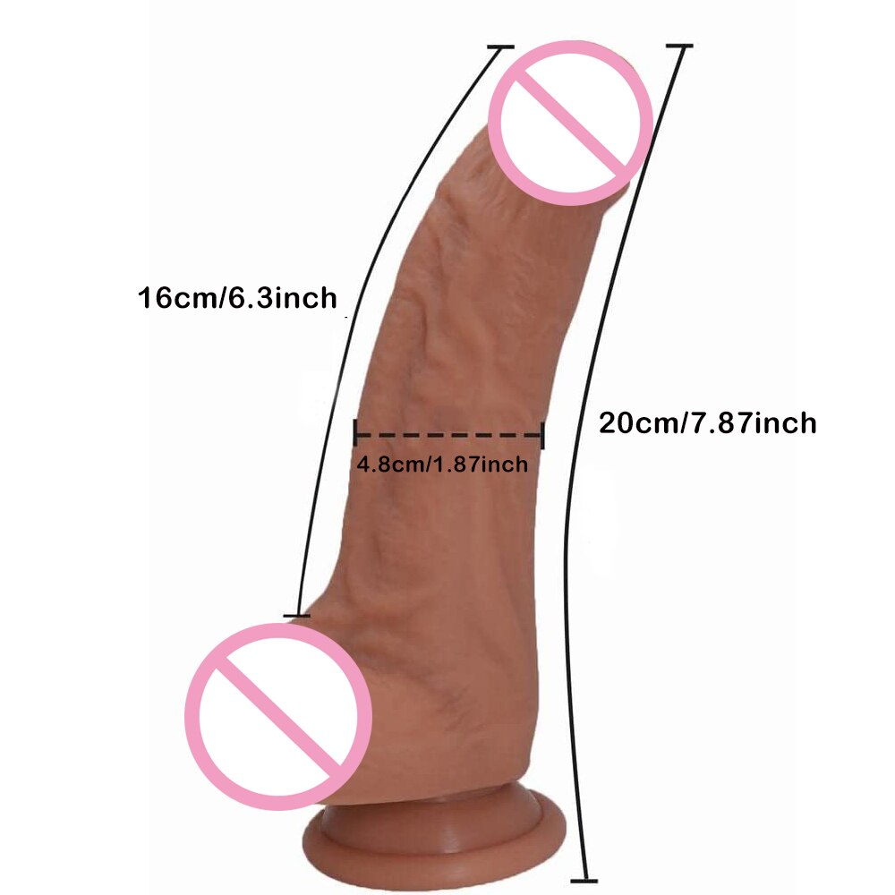 Sex Toys for Women 7 Inch Realistic Silicone Dildo with Suction Cup Soft Lifelike Thick Anal Dildo for Men G spot Stimulator