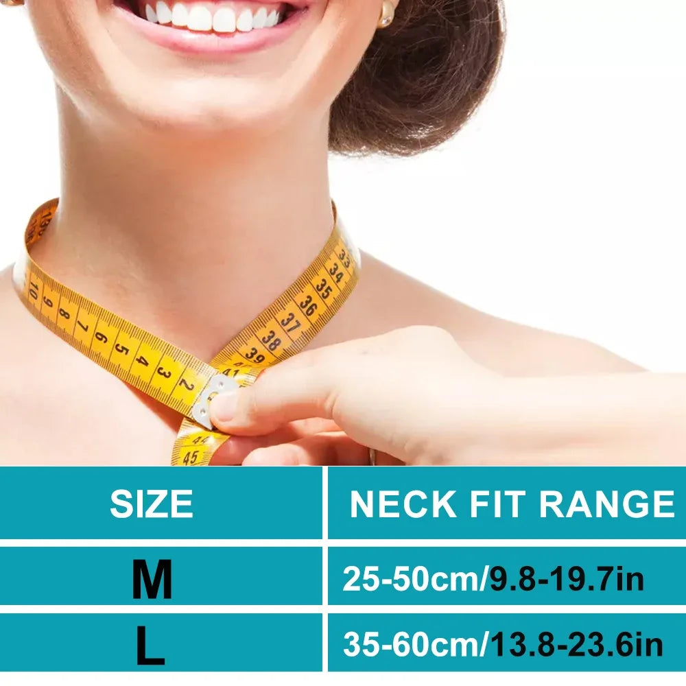 Medium -Large Size Soft Neck Brace Universal Cervical Collar for Sleeping Foam Wraps Keep Vertebrae Stable for Pain Relief of Cervical Spine Pressure Health Care Accessories