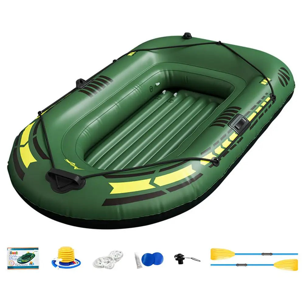 192*113*40cm Portable Inflatable Boat Canoe Fishing Kayak Rafting & Fishing Boats Raft With Oars Pump For Adults Summer Water Sports Supplies