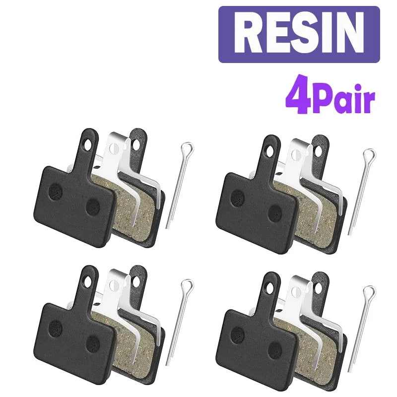 8 Pairs Set Bike Resin Disc Brake Pads - Wear-Resistant Hydraulic Brake Pads Compatible with SHIMANO B01S/B03S/B05S MTB Parts Bicycle Accessories Sport Tools