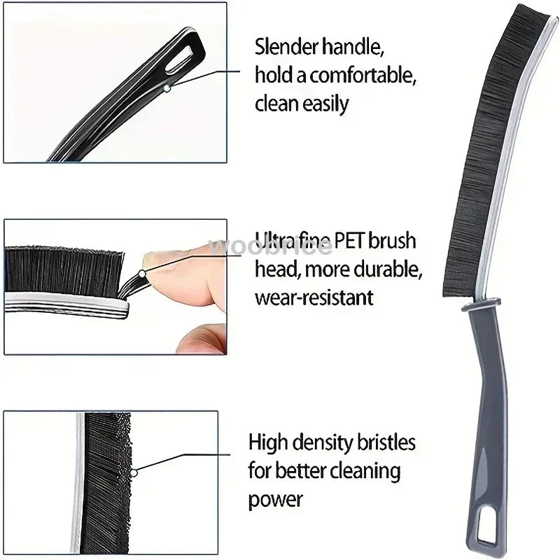 10 PCS Set Hard Bristle Crevice Cleaning Brushes-Thin Gap Cleanings Brush Small Cleaning Grout Brush Kitchen Bathroom Brush Cleaning Tools