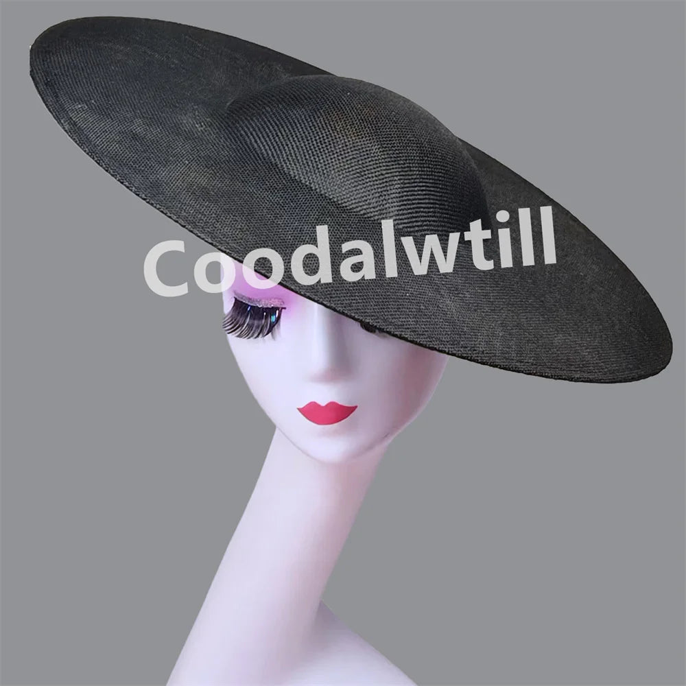 NEW Arrivals 13 Colors Big Fascinator Base 40cm Diameter with Clip Make Wedding Fascinator Hats Women Derby Big Millinery Cap Large Top Hats Ladies Luxury Fashion Apparel Supplies