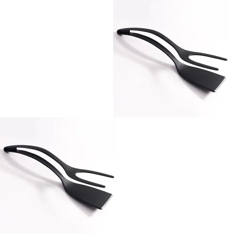 4 PCS Set 5 Colors  Egg Flipper Spatula Grip And Flip Spatula Tongs Silicone Egg Flipper Tool Fish French Toast Tongs Non-Stick Cooking Accessories Kitchenware Tools