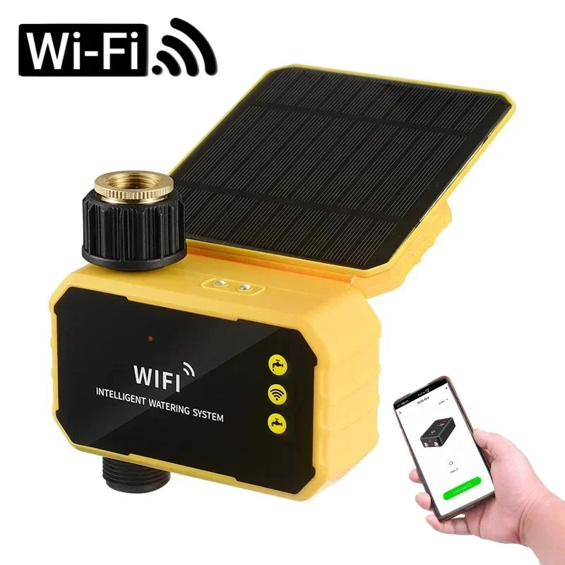 NEW Arrivals Household Solar Irrigation Timer LCD Automatic Irrigation System Outdoor Smart Garden Watering Tool Adjustable Program Home Outdoor Garden Lawn Supplies