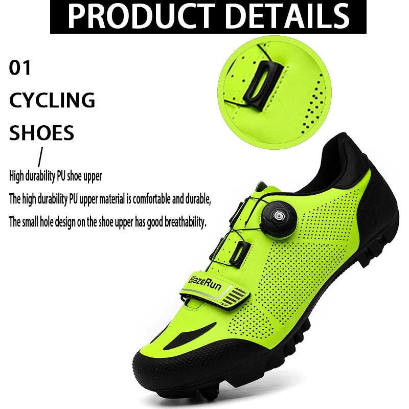 NEW Cycling 41-47 Size Women Men Shoes Bike Sneakers Cleat Non-Slip Men's Mountain Biking Shoes Bicycle Shoes Road Footwear Speed Shoes Sports Apparel Accessories