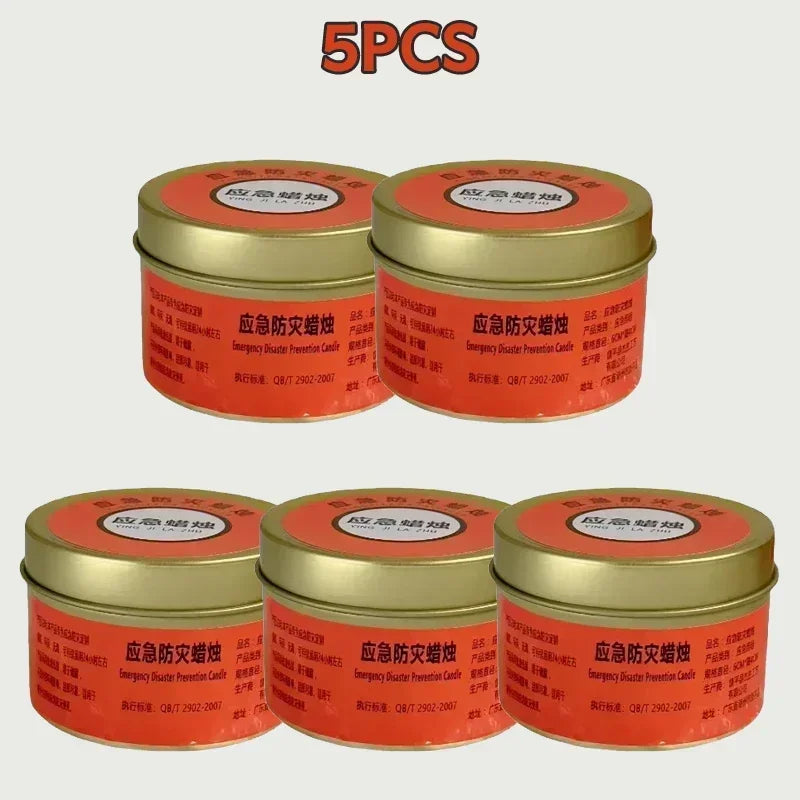 20 PCS 24 Hours Set Emergency Japanese Candles for Power Outages Windproof Smokeless Long-Lasting Lighting Survival Supply for Home Camping Blackouts
