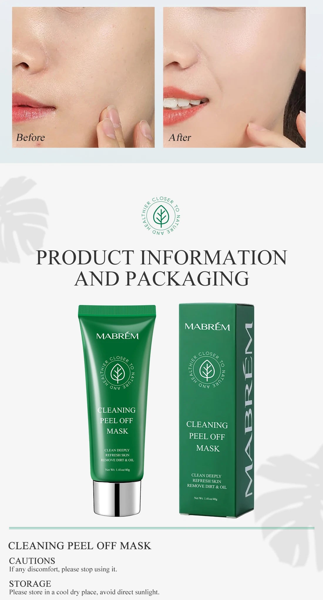 1/3/5/10 PCS Set Deep Cleansing Korean Mask Blackhead Remover Tear Pull Face Masks Moisturizing Oil Control Shrink Pore Improve Rough Skin Mud Mask