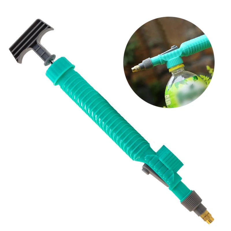 NEW Arrivals High Pressure Air Pump Manual Sprayer Adjustable Drink Bottle Spray Head Nozzle Garden Plants Flowers Watering Tool Sprayer Agriculture Tools Gardening Supplies