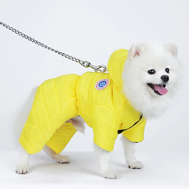 S-3XL Waterproof Dog Jacket for Small Medium Dogs Clothes Puppy Hoodies Coat Chihuahua Overalls Poodle Shih Tzu Jumpsuit Pet Costumes