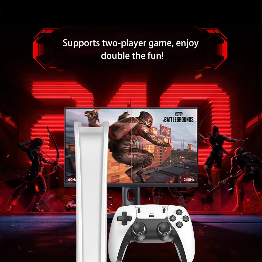 New 4K TV Game Stick M15 Ultra 64G 128G Handheld Game Player 2.4G Dual Wireless Controller 50000+ Games Family Game Player Computer Accessories Gaming Supplies